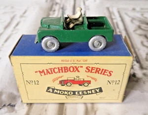 Vintage Diecast 1:64 Scale Moko Lesney Matchbox No.12 Safari Land Rover Box 1993 - Picture 1 of 11