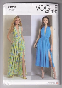 1953 VOGUE - Front Slit DRESS - Sz 6/8/10/12/14 - Picture 1 of 2