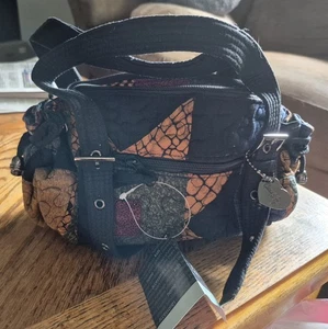 Donna Sharp Handbag Maggie Bear Walk Quilted Purse  - Picture 1 of 6