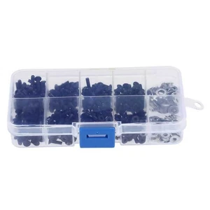 340pcs Screw Box Kit (M3, Hex Flat & Buttom Head)& M3 M4 Bolts For HSP RC Car d - Picture 1 of 6