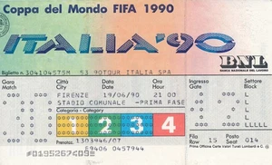 TICKET: WM 1990 ITALIEN - Österreich v USA @ Florenz - Bild 1 von 1