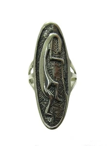 Long Sterling Silver Ring Genuine Solid 925 Kokopelli Nickel Free Handmade - Picture 1 of 5