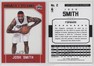 2015-16 Panini NBA Hoops Red /299 Josh Smith #2