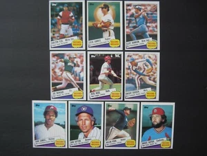Juego de cartas Topps Record Breaker 1985 Nolan Ryan Pete Rose Dwight Gooden + más - Imagen 1 de 1
