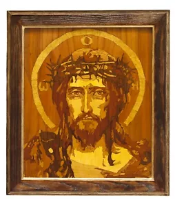 Jesus Christus Ikone Mosaik auf Holz Byzantinischer Сhristliche gerahmt - Bild 1 von 14
