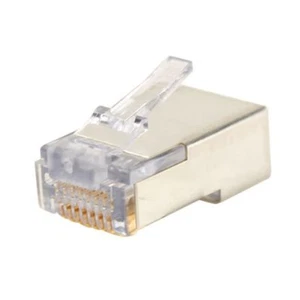 Platinum Tools 100021C Shielded EZ-RJ45 Connector For Cat5e/Cat6 Pack of 10 - Picture 1 of 2