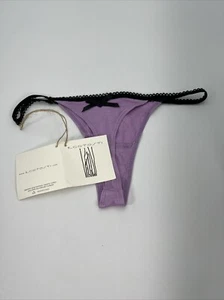 ECOTOSTI S Small Bamboo Thong Panty Women' Purple Organic - Picture 1 of 5