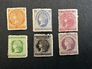 6 Prince Edward Island Scott 11, 12,13, 15,16 PORTO postfrisch. 14 VLH - Bild 1 von 4