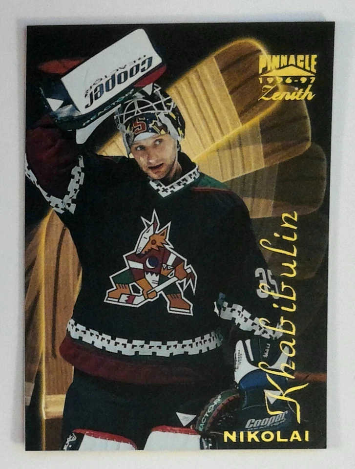 1996-97 Pinnacle Zenith - Nikolai Khabibulin #40 Coyotes - Image 1 of 2