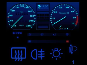 Blue speedometer LED complete set dashboard lighting VW Golf 2 Jetta 2 Scirocco - Picture 1 of 1