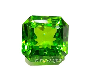31.20 Ct Beautiful Green Peridot Square Top Quality Green Color Loose Gemstone - Picture 1 of 6