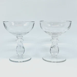 2 HEISEY Lariat Champagne Sherbet Glass 4 7/8" Vintage Glass - Picture 1 of 7