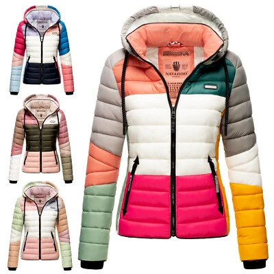 Navahoo Damen Jacke Steppjacke Übergangsjacke gesteppt Kapuze Lulana Multikulti - Bild 1 von 4