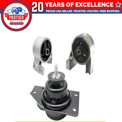 Engine Motor Mount 3PCS Set Fit 2006-2011 Hyundai Accent/ KIA Rio Rio5 1.6L - Image 1 of 4