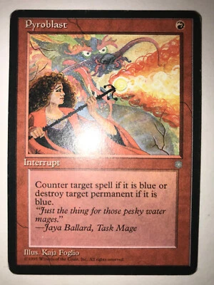 MTG Pyroblast - Ice Age - Magic the Gathering - LP - Image 1 of 2