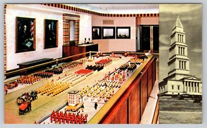 Postcard Mechanical Shrine Parade of Miniature Uniformed Units Shrine Rm Masonic - Picture 1 of 2
