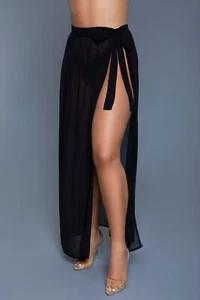 Womens Rhea Short Sarongs Swimsuit Cover Up Beachwear Bikini Wrap Mini Skirt - Picture 1 of 8