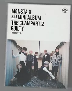Monsta X - 4th. Mini Album - The Clean Part. 2 Guilty CD Set K-Pop - Foto 1 di 1