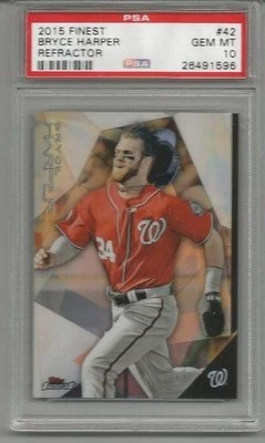 2015 Finest Bryce Harper Refractor PSA 10 - Image 1 of 2