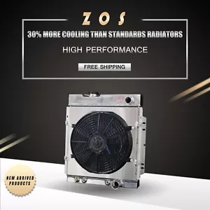 3Row Radiator + Fan Shroud For Ford Mustang Falcon Mercury 63-66 Aluminum 130 - Picture 1 of 7