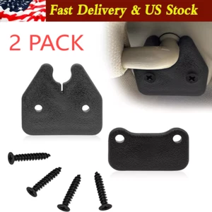 2pack Sun Visor Clips Kit Fits Dodge Ram 1500 Truck 2019 2020 2021 2023/24 Black - Picture 1 of 9