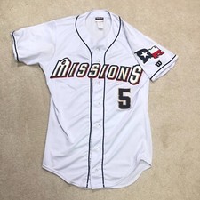 VTG Wilson San Antonio Missions Baseball Jersey Men 36 White Embroidered 80s