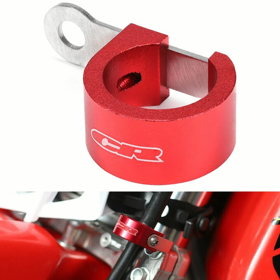 Guía inferior de manguera de freno delantero para HONDA CR 80R/RB CR 85R/RB CR125R CR250R CR500R Foto 1 de 4