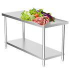 120cm Length Restaurant Kitchen Food Prep Table Work Bench Table Stainless Steel
