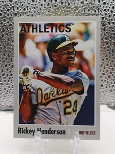2024 Topps Archives Baseball #113 Rickey Henderson, Oakland Athletics - Picture 1 of 2