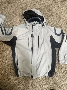 Vintage New Balance Men's Full Zip  Winter Windbreaker Jacket Grey Sz Large - Picture 1 of 11