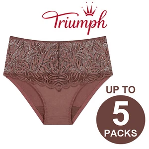 Triumph Essential Lace Maxi Womens Ladies Underwear Undies Panties Briefs Cacao - Picture 1 of 12