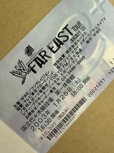 2003 WWE FAR EAST TOUR Stub HHH TAJIRI RVD Chris Jericho Trish Stratus Batista - Picture 1 of 3