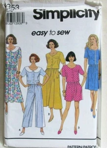 Simplicity Muster 8353 Größen 10 - 16 Easy Misses Kleid Rock Schlitzrock ungeschnitten - Bild 1 von 2