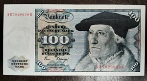 GERMANY -DEUTSCHLAND 100 D-MARK 1980 OHNE (C) VERMERK UNC. - Bild 1 von 4