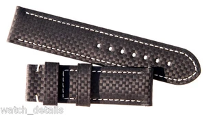 Carbon Fiber Deployant Watch Band Strap 24mm 125/80 Regular - Picture 1 of 2