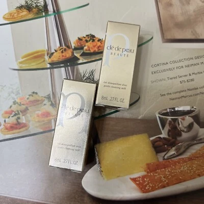 2x Cle De Peau Beaute Leche Limpiadora Suave = 16 ml Nueva Foto 1 de 4