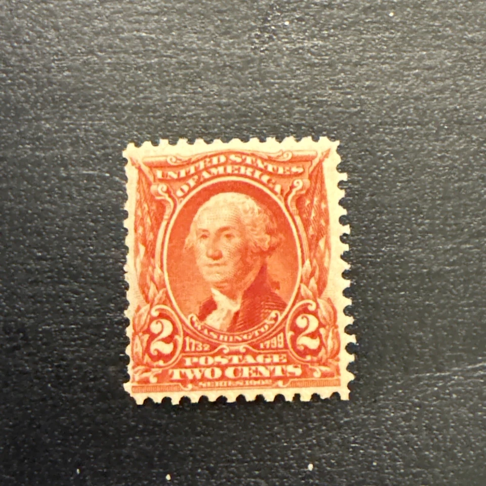 US Stamp Scott #301…Washington 2 Cent MH - Image 1 of 2