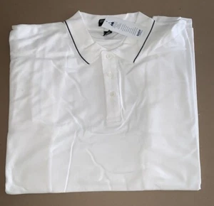 Camisa polo para hombre Ultra Club Collection egipcia Pima manga corta - blanca 3XL - Imagen 1 de 7