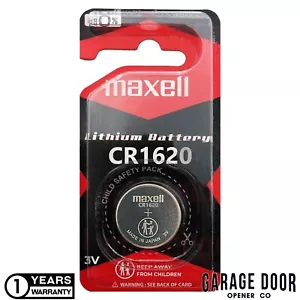 Maxell CR1620 3V Lithium Coin Button Battery - DL1620 ECR1620 KCR1620 BR1620 - Picture 1 of 8