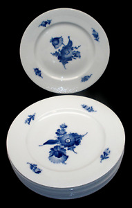 Royal Copenhagen Blue Flowers Braided Rim Dinner Plates 10/8097  10.25" Set of 6