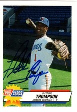 Fletcher Thompson Autograph 1993 Fleer ProCards Minor League Auto Card ASTROS