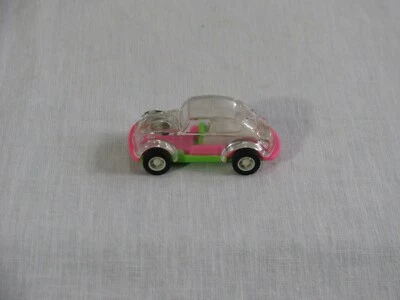 Coche VW Bug Pull-Back de plástico fundido a presión de colección, transparente, sin marca Foto 1 de 4