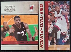 2010-11 Playoff Contenders Patches One-Two Punch #10 LeBron James/Dwyane Wade
