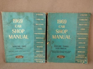 1969 Ford Car Shop Manual Volumes Two and Three - Picture 1 of 10