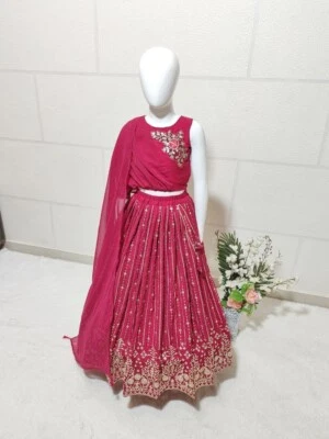 Lehenga Top Girls Wedding Party Lehenga Choli Designer Bollywood Lehenga Choli - Image 1 of 2