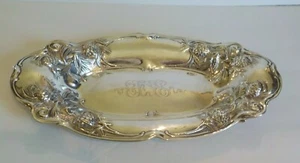 GORHAM Sterling Silver Embossed 14.5" Bread Tray #A4407M, c. 1903 - Picture 1 of 11