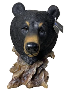 Figura Estatua Grande CABEZA DE OSO Busto Poliresina Madera Look DWK World of Wonders Difícil de encontrar - Imagen 1 de 7