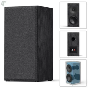 4" Woofer Single Bookshelf Speaker with 20mm Soft Dome Tweeter Home Theater - Picture 1 of 6