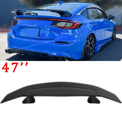 Matte Car Rear Trunk Racing GT Spoiler Wing 47" For Honda Civic Del Sol 93-97 - Image 1 of 4