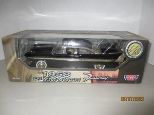 MOTOR MAX 1958 PLYMOUTH FURY 1:18 SCALE DIECAST MODEL CAR - Picture 1 of 11